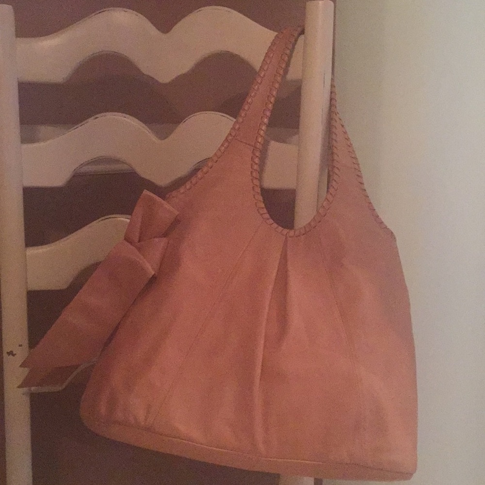 Tan leather bag